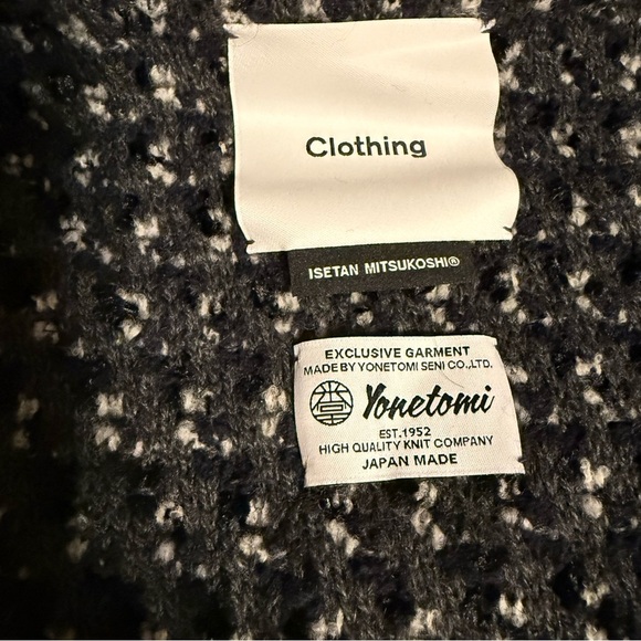 Yonetomi x Isetan Mitsukoshi Exclusive Wool Blend Knit Coat Japan Made 40 or 8 - Picture 6 of 16